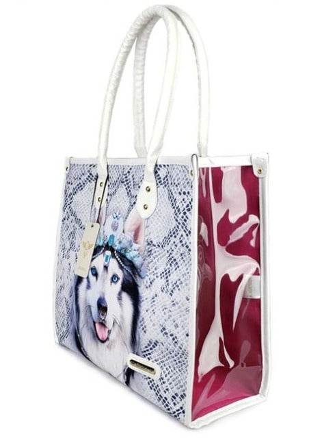 BOLSO PLAYERO LOBO BLANCO