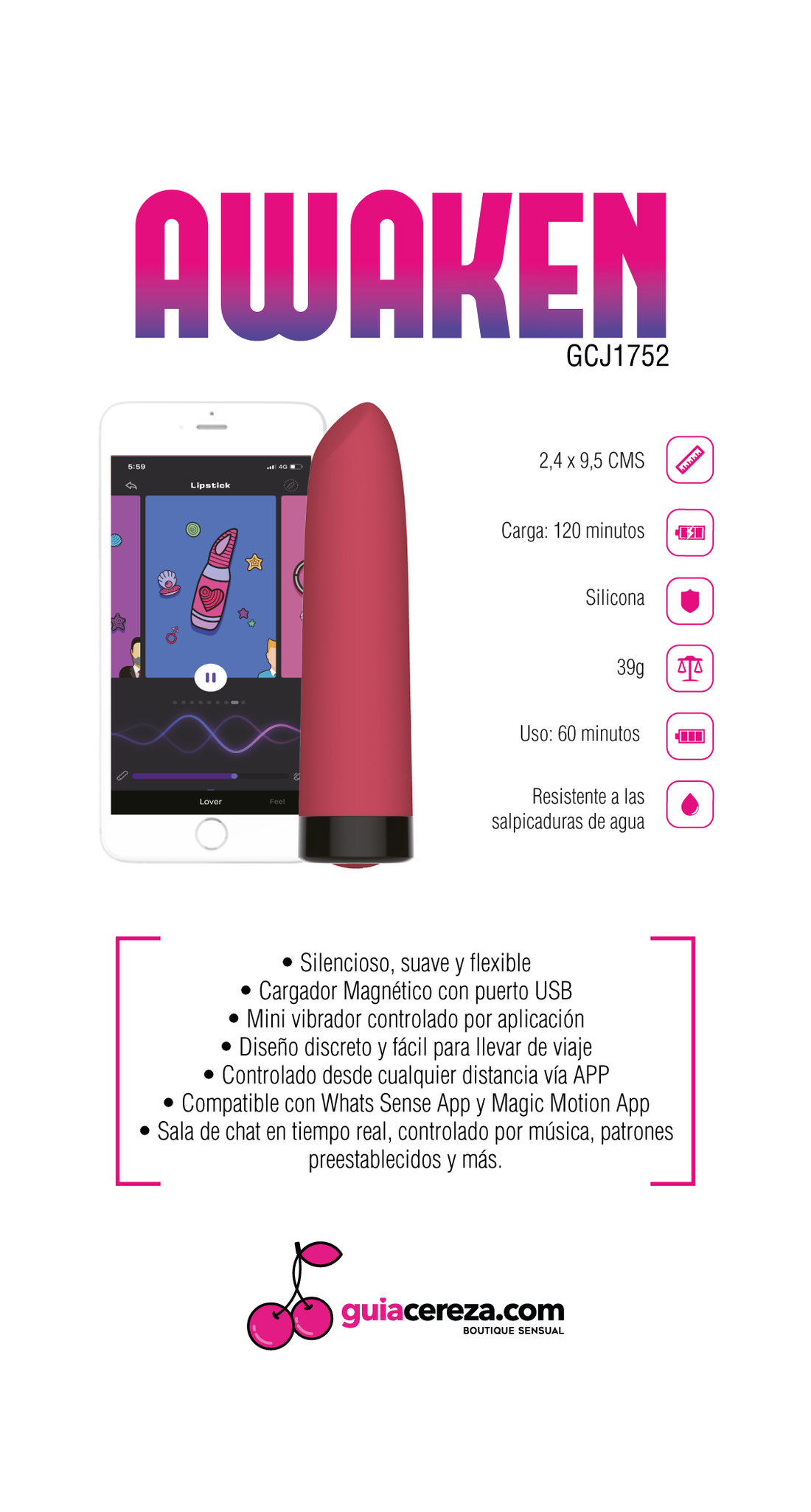 MAGIC AWAKEN VIBRADOR INTERACTIVO