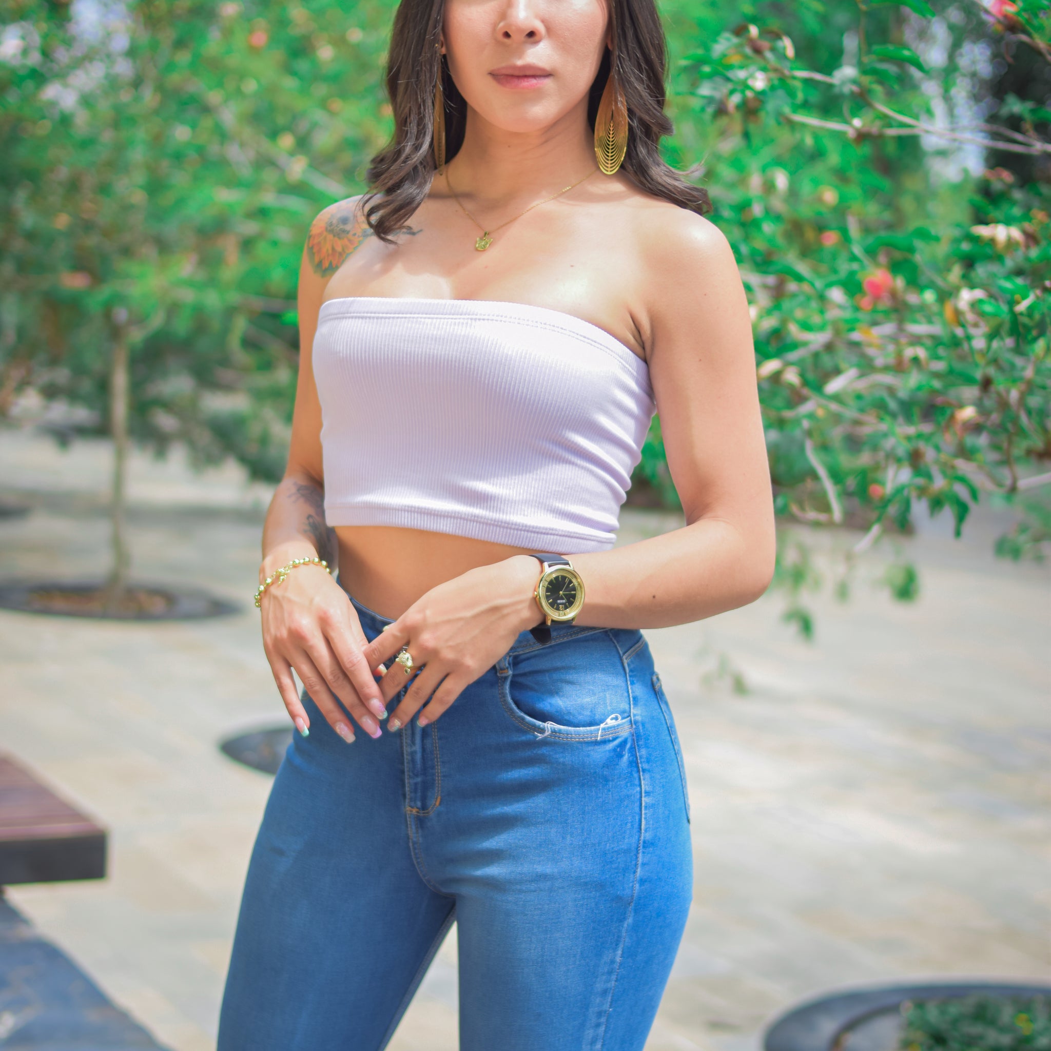 CROP TOP ESTRAPLE VY283 TALLA U