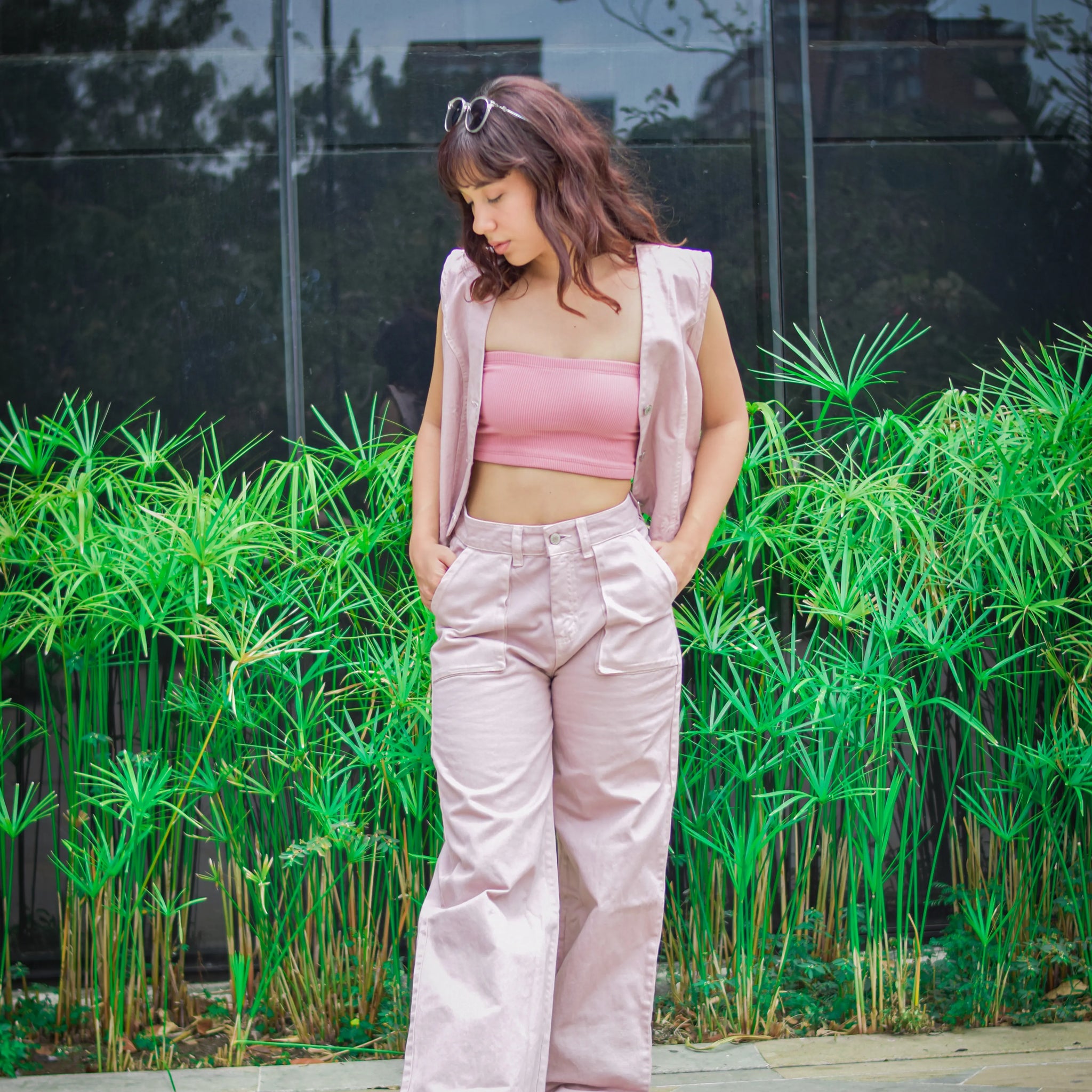 PANTALON CARGO PALO ROSA
