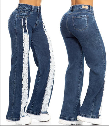 JEAN MOM FLARE ROTOS REF 1308